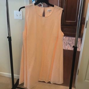 Calvin Klein, Size 22W, Peach A-line dress